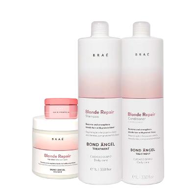 Kit Braé Blond Repair Trio Litro e Hair Protein (4 produtos)