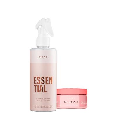 Kit Braé Hair Proteín e Essential Hair Spray (2 produtos)