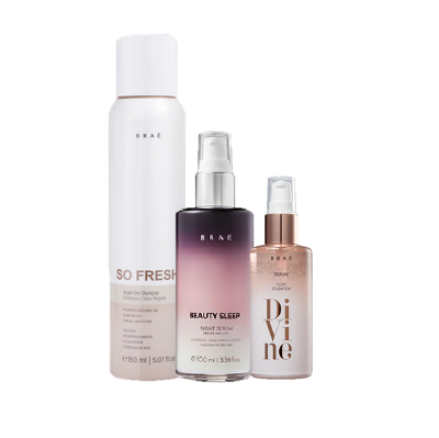 BRAÉ Divine Plume 60ml Beauty Sleep 100ml e So Fresh 150ml