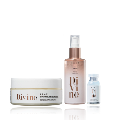 BRAÉ Divine Máscara Capilar 200g+Sérum Reparador 60ml+Ampola 13ml