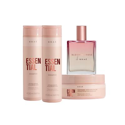 Kit Braé Essential Blooming Rose Cabelos Perfumados (4 produtos)