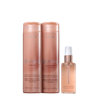 BRAE Revival Shampoo+Condicionador 250ml+Shine Oil 60ml