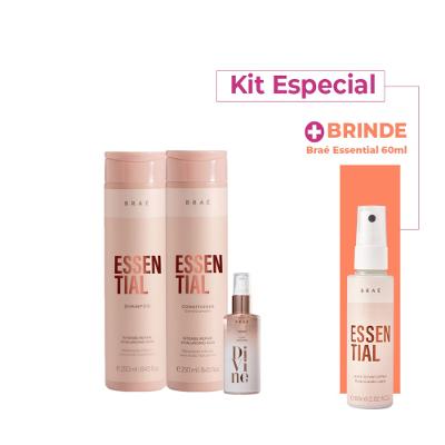 Kit Braé Essential e Óleo Divine Especial  (3 produtos)