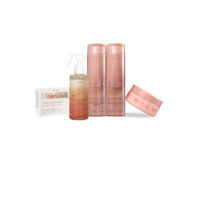 Kit Braé Revival Beach Hair Day Cronograma Home (5 Produtos)
