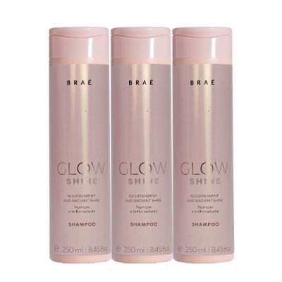 Kit Braé Glow Shine - Shampoo 250ml (3 unidades)