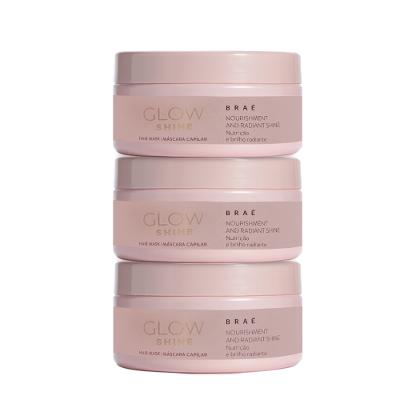 Kit Braé Glow Shine - Máscara Capilar 200g (3 unidades)