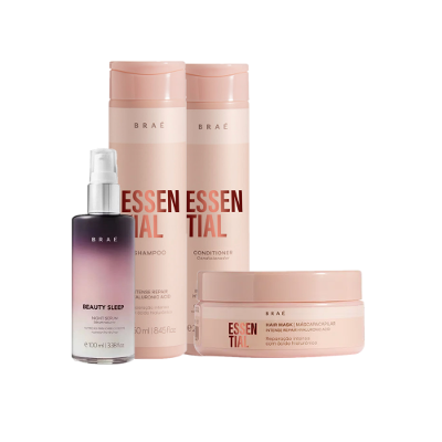 Kit Braé Essential Beauty Sleep - Máscara P (4 produtos)