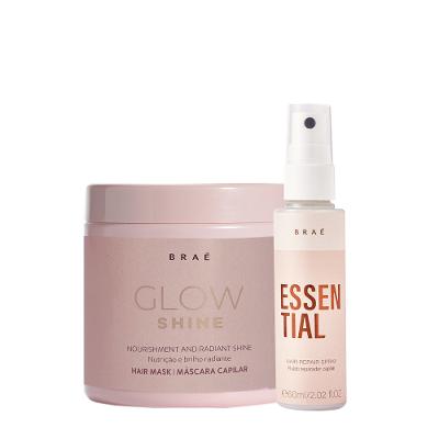 Kit Braé Glow Shine Máscara e Mini Essential (2 Produtos)