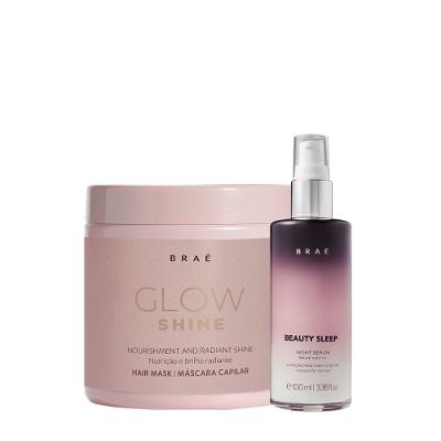 Kit Braé Glow Shine Máscara e  Beauty Sleep (2 Produtos)