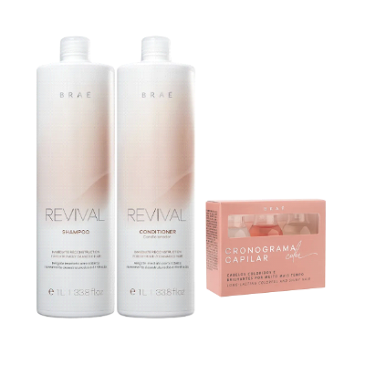 Brae Revival Tratamento Profissional Duo + Cronograma Capilar Color