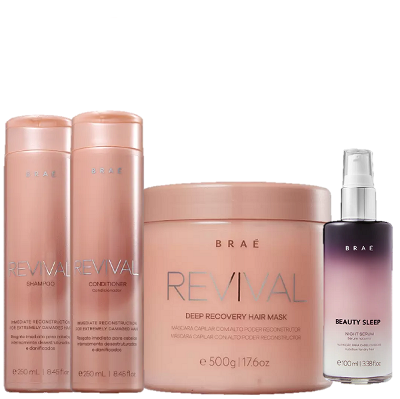 BRAE Revival Duo 250ml Máscara 500g e Beauty Sleep 100ml