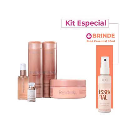 Kit Brae Revival Kit Reconstrução Home Care  (5 Produtos)