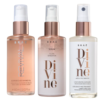 BRAE Kit Oleo Capilar Revival Divine e Queratina Liquida 60ml