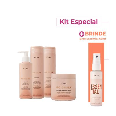 Kit Brae Go Curly Completo Mask Especial (4 Produtos)