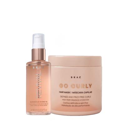 Kit Brae Go Curly Duo Shine Mask (2 Produtos)