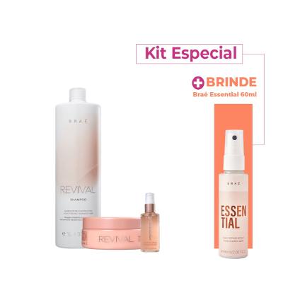 Kit BRAE Revival Reconstrucao Capilar Especial (3 Produtos)