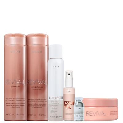 Kit Brae Revival Tratamento Capilar Completo Bond Power (6 Produtos)