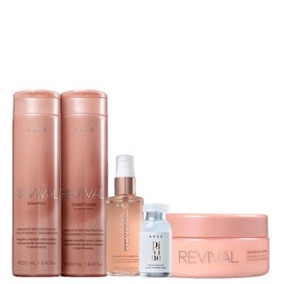 Kit Brae Revival Reconstrucao Cabelos com Frizz (5 Produtos)