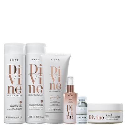 Kit Brae Divine Anti Frizz Cabelos Loiros (6 produtos)