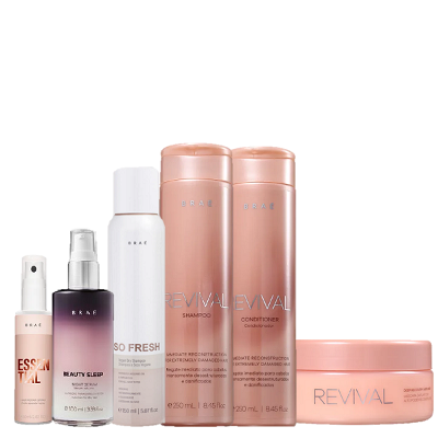 Bráe Kit Revival Duo 250ml Mascara 200g MINI Essential 60ml Beauty Sleep 100ml e So Fresh 150ml