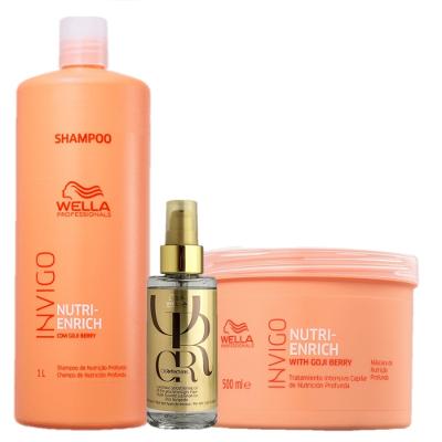 Kit Wella Professionals Invigo Nutri Enrich Reflections Cuidado Capilar Diario (3 Produtos)