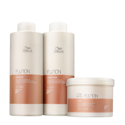 Wella Professionals Fusion Shampoo+Condicionador 1L+Mascara 500ml