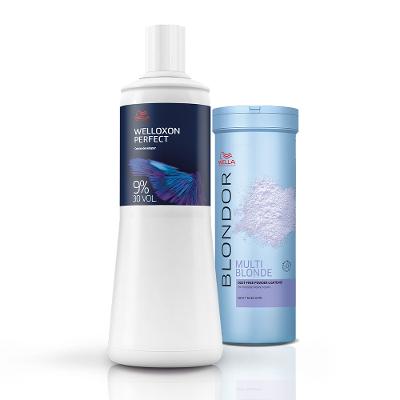 Kit Wella Blondor Pó Descolorante 400g + Oxidante 9% 30V (2 produtos)