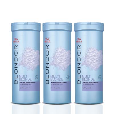 Kit Wella Professionals Blondor Multi Blonde - Pó Descolorante 400g (3 unidades)