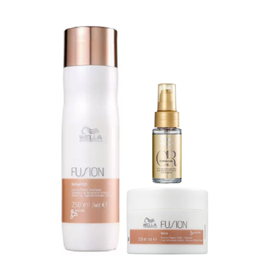 Wella Professionals Fusion Shampoo 250ml+Mascara 150ml+Oil Reflections 30ml