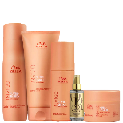 Wella Professionals Invigo Nutri-Enrich Duo Home Care Mascara Balsamo 150ml e Oil Reflections 100ml