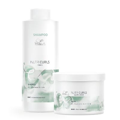 Wella Professionals Nutricurls Shampoo 1L+Máscara 500ml