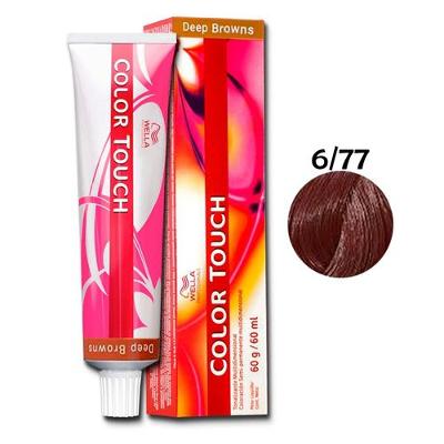 Wella Professionals Color Touch 6/77 Louro Escuro Marrom Intenso - Tonalizante 60g