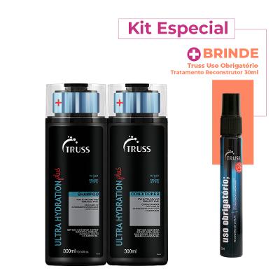 Kit Truss Ultra Hydration Plus Uso Obrigatório Duo Reconstrutor 30 (3 produtos)