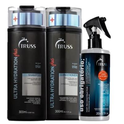 Kit Truss Ultra Hydration Plus Anti Frizz Cabelos Danificados (3 Produtos)