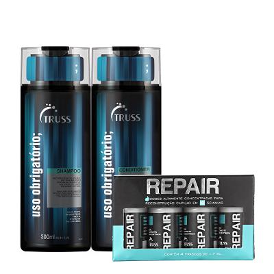Kit Truss Uso Obrigatório Shampoo Condicionador Shock Repair (6 produtos)