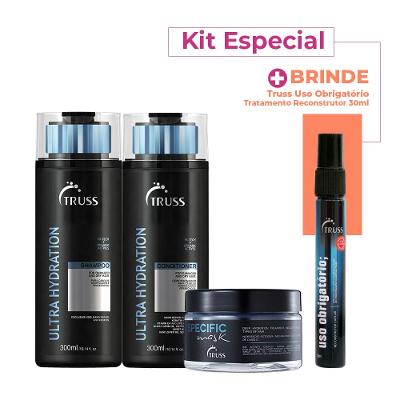 Kit Truss Ultra Hydration  Duo e Máscara Specific (4 produtos)