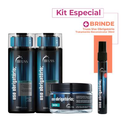 Kit Truss Uso Obrigatorio Cuidados Capilar Diario (4 produtos)