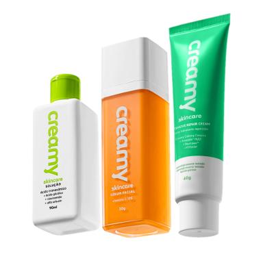 Kit Creamy Skincare Vitamina C Tranexâmico Hidratante Reparador (3 produtos)