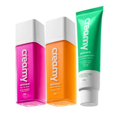 Kit Creamy Skincare Vitamina C Mandélico Hidratante Reparador (3 produtos)