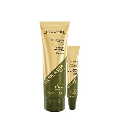 Kit Lowell Bioplastia Clinic Shampoo e Bio Shock (2 produtos)