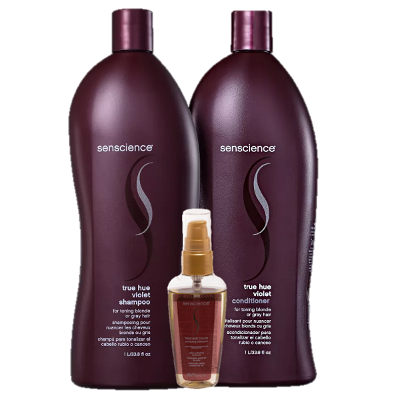 Senscience True Hue Violet Duo 1L e Color Oleo Capilar 55ml