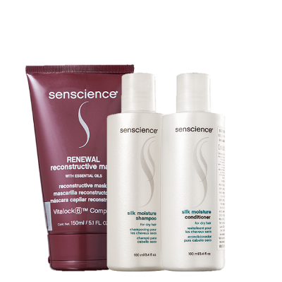 Senscience Silk Moisture Duo MINI 100ml e Renewal Mask 150ml
