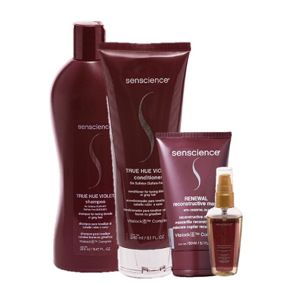 Senscience True Hue Violet Duo Home Care True Hue Oleo 55ml e Renewal Mask 150ml