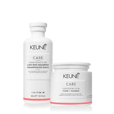 Kit Keune Care Confident Curl Shampoo Máscara (2 produtos)