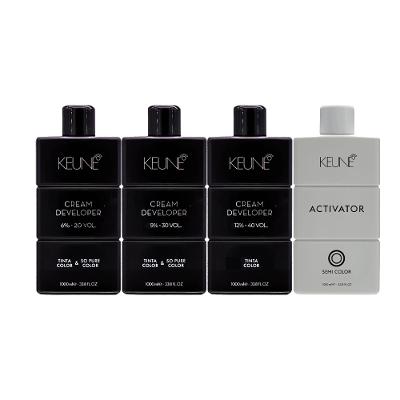 Kit Keune Tinta Pure Semi Color Activator 6% 20V + 9% 30V + 12% 40V 1L (4 produtos)