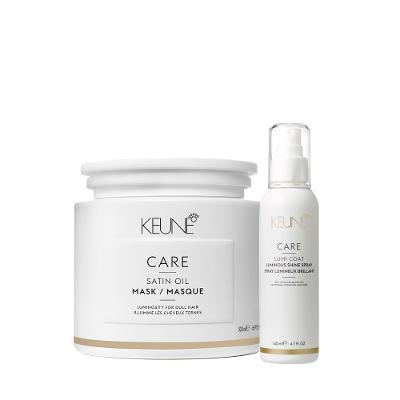 Kit Keune Care Satin Oil Máscara e Lumi Coat (2 Produtos)