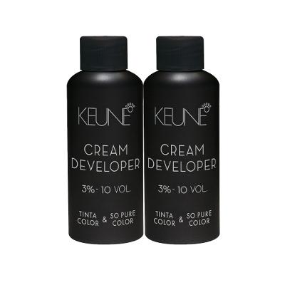 Kit Keune Tinta Color & So Pure Color 3% - 10 VOL  Oxidante Cremoso 60ml (2 unidades)