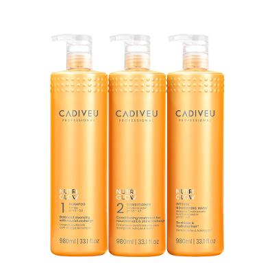 Kit Cadiveu Professional Nutri Glow Shampoo Condicionador Máscara Litro (3 produtos)
