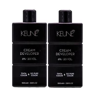 Kit Keune Tinta Color & So Pure Color 6% - 20 VOL  Oxidante Cremoso 1L (2 unidades)