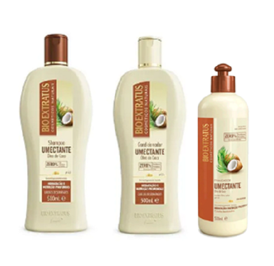 Bio Extratus Umectante Óleo de Coco (Shampoo+Condicionador+Finalizador 500g)